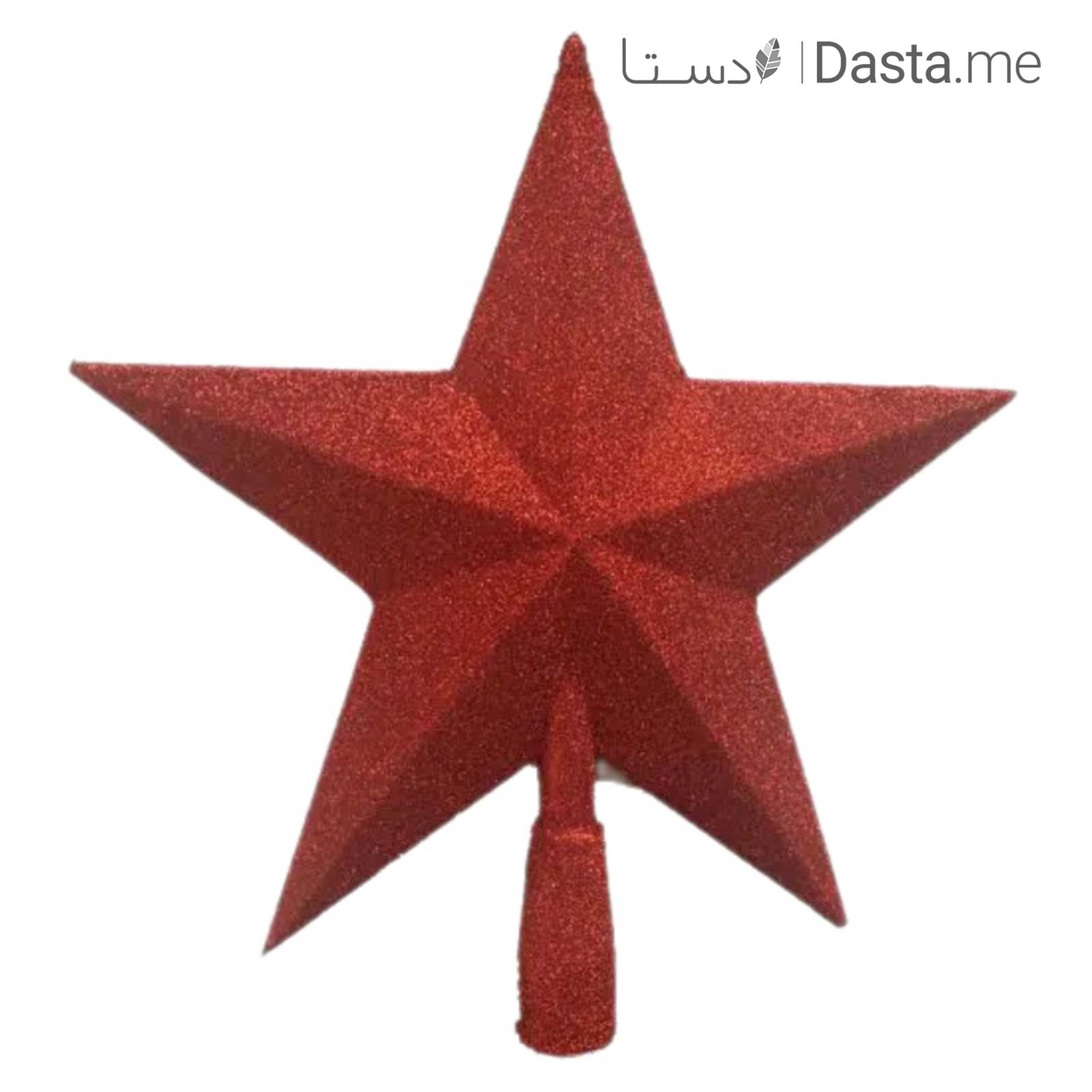 ستاره سر درخت کریسمس رنگ قرمز